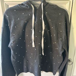 Women’s pearl beaded hoodie